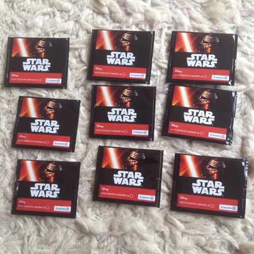 Lot De 9 Pochettes 2 Jetons Star Wars 2015 Leclerc