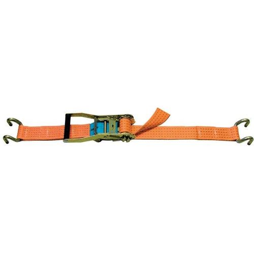 Sangle arrimage LEVAC - Larg.25 mm - 400 Kg - Crochet double soudé - L.5 m - 4552A05
