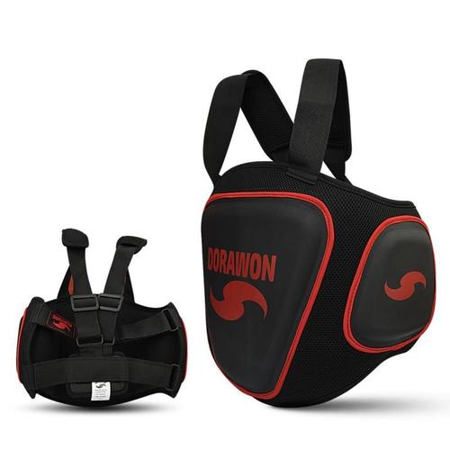 Dorawon, Bouclier De Protection Sparring Lopburi, Noir Et Rouge, Taille Unique