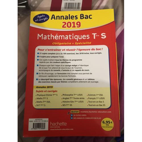 Annales Bac Maths Tle S