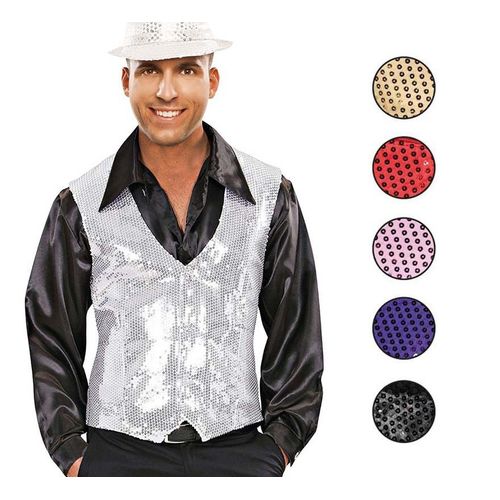 Gilet Avec Paillettes Plusieurs Couleurs (Couleur Noir)