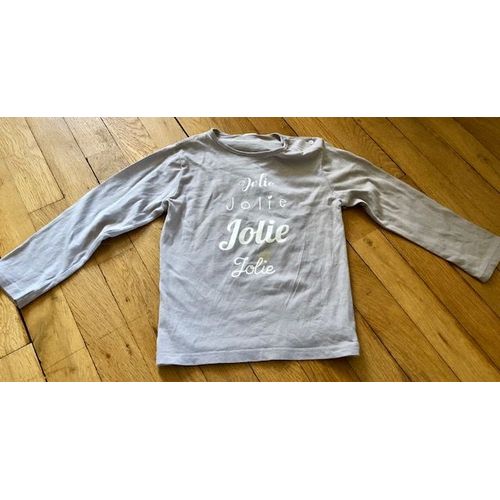 Tee-Shirt Imprimé À Manches Longues  Kiabi