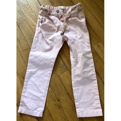 Pantalon En Sergé Uni (Zara)