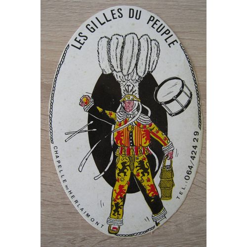 Les Gilles Du Peuple - Chapelle Lez Herlaimont / Autocollant