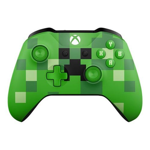 Manette Xbox Wireless Controller Sans Fil Vert - Édition Limitée Minecraft Creeper