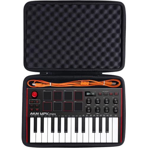 Étui rigide de voyage pour contrôleur de clavier AKAI Professional MPK Mini MK3 25 touches USB MIDI (étui noir uniquement)