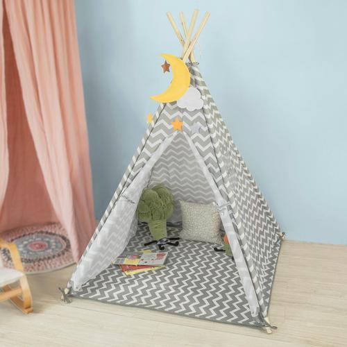 Tente de jeu - Tente Tipi Enfants avec tapis de sol - Tente de jeu