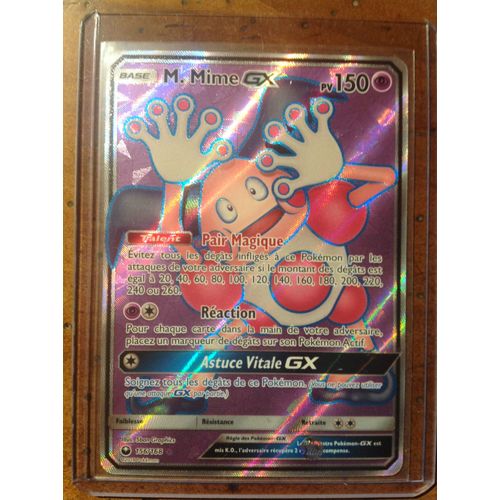 M.Mime Gx Full Art 156/168 Série Soleil Et Lune Tempête Céleste