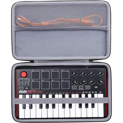 Voyage Stockage Porter Étui Housse Case pour AKAI Professional MPK Mini MKII/MPK Mini MK3 / Mpk Mini Play Clavier Maître MIDI (boîte Seule)