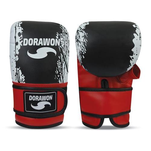 Dorawon, Gants Sac De Frappe Reading, Blanc Et Rouge, Taille S