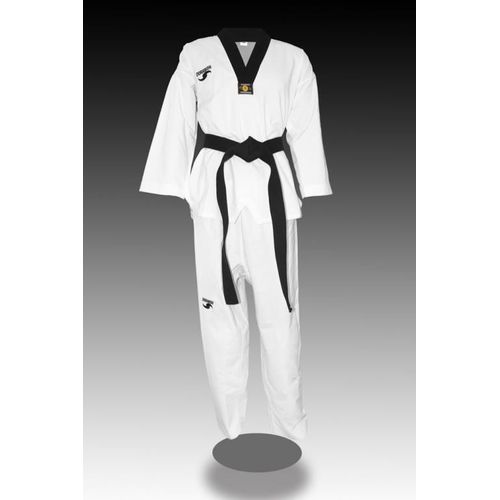 Dorawon, Dobok Taekwondo Brodé Fight, Col Noir, Taille 150 Cm