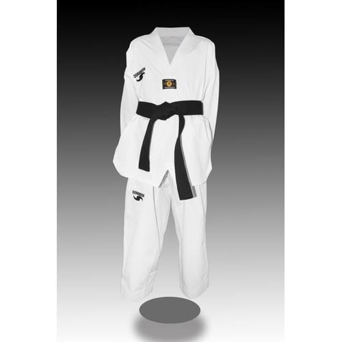 Dorawon, Dobok Taekwondo Brod? Luxury Enfant Taille 120 Cm, Col Blanc