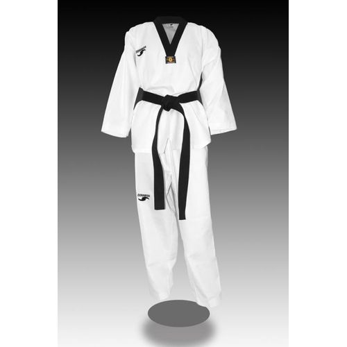 Dorawon, Dobok Taekwondo Brodé Rice Taille 200 Cm, Col Noir