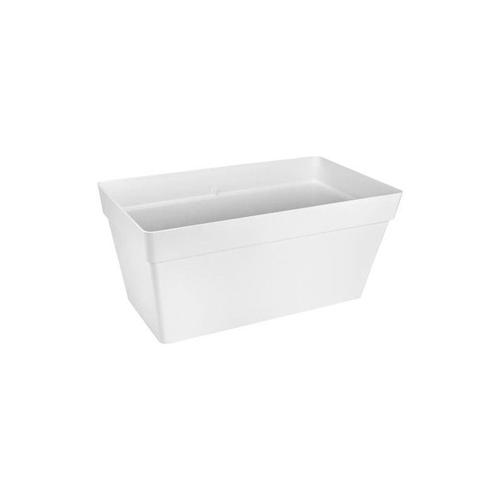 Loft urban pot de fleur terrasse avec roues - 70 cm - blanc