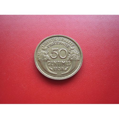 Pièce De Monnaie 50 Centimes Morlon France - Bronze-Alu - 18mm - 1938