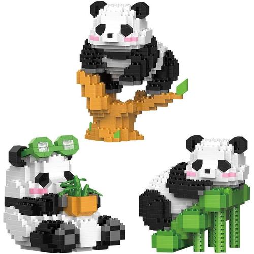 Panda Micro Blocs De Construction, Panda Blocs De Construction, 3 In1 Panda Blocs De Construction, Briques De Construction Panda, Bloc De Construction Panda Pour Enfants À Partir De 6 Ans