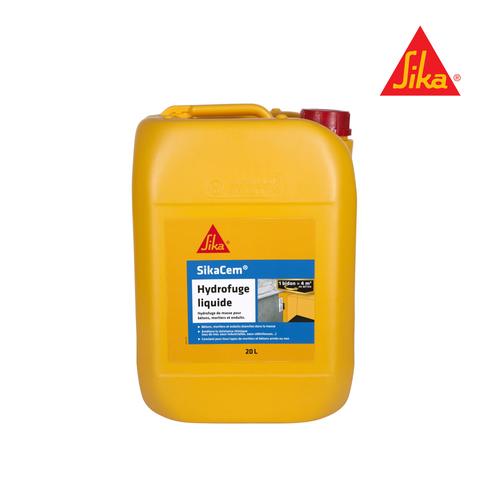 Hydrofuge de masse pour béton et mortier SIKA SikaCem Hydrofuge Liquide - 20l