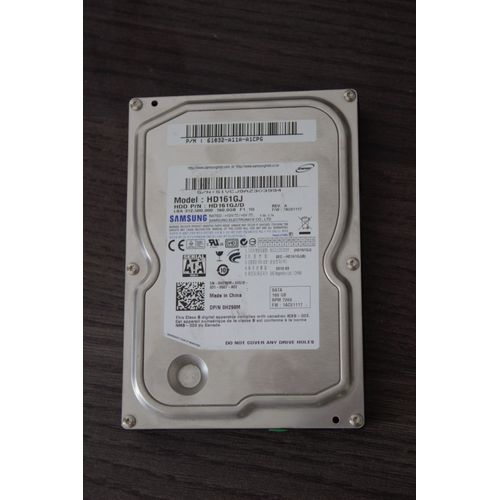 Samsung SpinPoint F1 Desktop Class HD161GJ - Disque dur - 160 Go - interne - 3.5" - SATA 3Gb/s - 7200 tours/min - mémoire tampon : 8 Mo