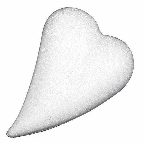 Coeur Polystyrène Forme Goutte 20 Cm