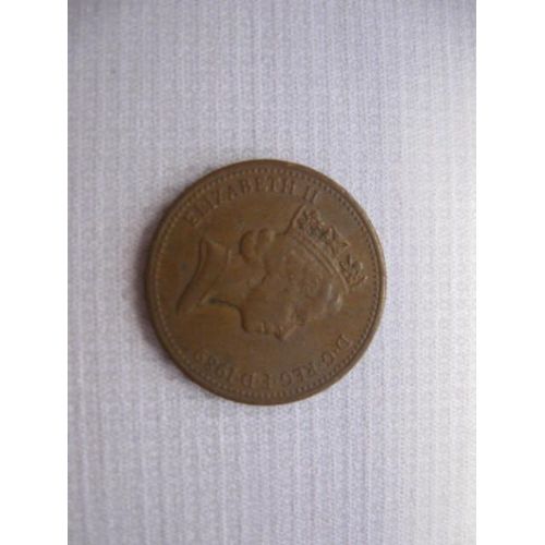 Pièce 1 Penny Royaume Uni Elizabeth Ii 1989