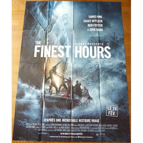 The Finest Hours De Craig Gillespie Avec Chris Pine, Casey Affleck - Affiche Originale De Cinéma Format 120 Cm X 160 Cm