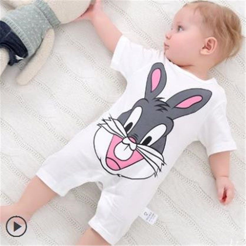 Manches Courtes Enfant Combinaison Bebe Ete Male Bebe Fille Pyjama Enfant Printemps Et Automne Femme Tresor Autocollants 0 24 Mois Rakuten