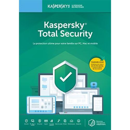 Kaspersky Total Security - 3 Postes - 1 An - Logiciel En Téléchargement - Pc