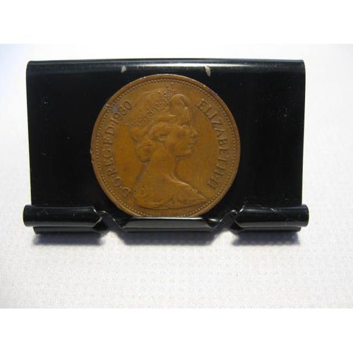 Pièce 2 New Penny Royaume Uni Elizabeth Ii 1980