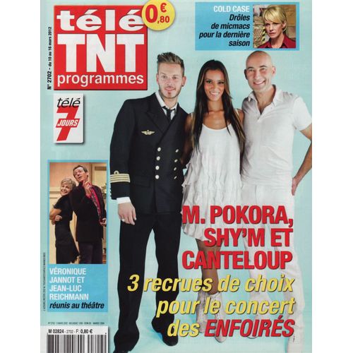 Télé Tnt 7 Jours / 05-03-2012 N°2702 : M Pokora / Shy'm /Les Enfoirés (1,5p) - Jean Dujardin (1p)