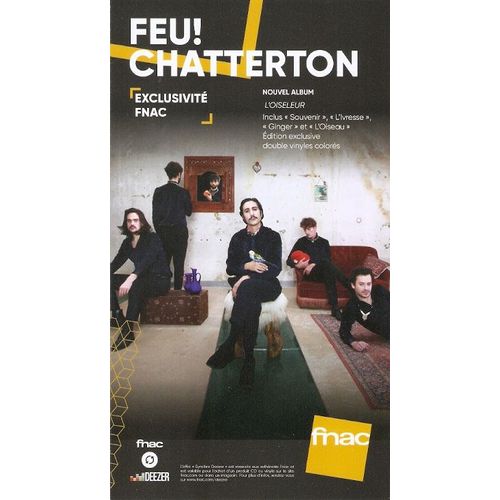 Plv Cartonnée Rigide 14x25cm Feu! Chatterton L'oiseleur // Magasins Fnac