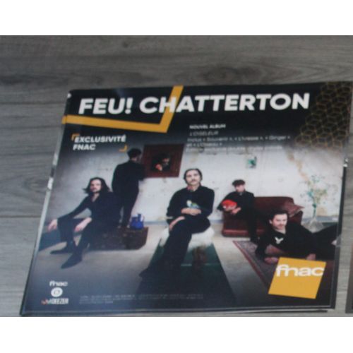 Plv Souple 30x30cm Feu ! Chatterton L'oiseleur /// Magasins Fnac