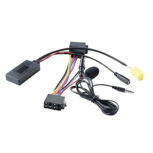 Adaptateur Audio Bluetooth pour voiture, 6 broches, câble AUX mains libres, micro, pour Alfa Romeo 159 Fiat 500 LANCIA Musa Benz Smart Fortwo 451