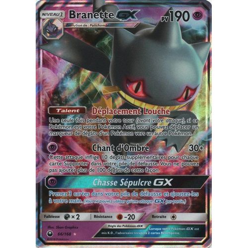 Carte Francaise Branette Gx 66/168 Tempête Celeste Pokemon