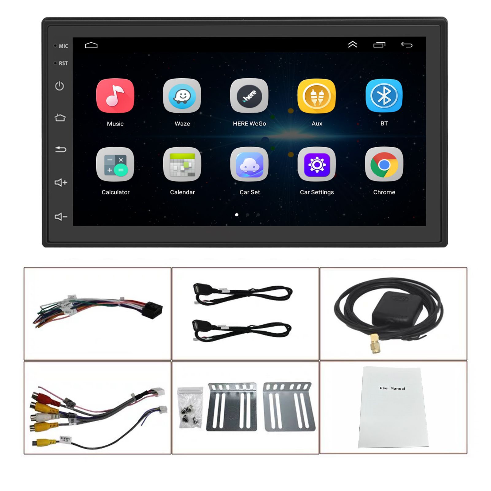 RM-CK1018-11A - Autoradio Android 9.0, 1024x600, Navigation ...