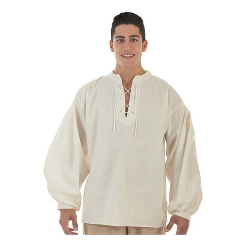 Chemise Médiévale Beige Pour Homme