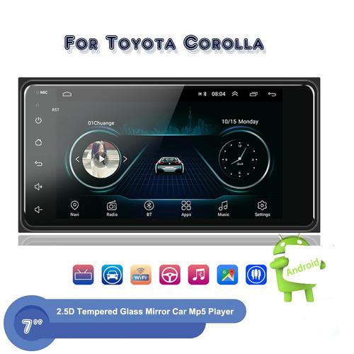 Autoradio stéréo 7 &quot, Android, Wifi, Bluetooth, GPS, caméra de recul, lecteur multimédia, FM, 2 Din, pour voiture Toyota Corolla