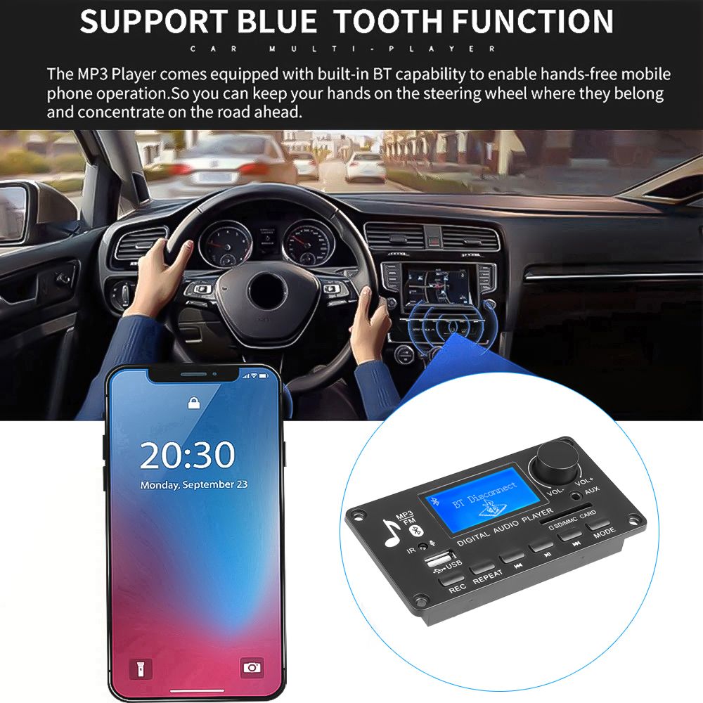 Petite tlcommande - Carte dcodeur Bluetooth 5.0 mains lib... - 4