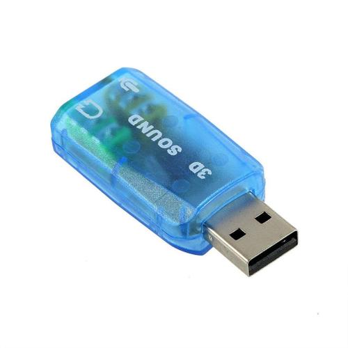INECK® USB 2.0 Audio Adapteur Carte Son Externe A 5.1 Plug And Play Virtual Sound