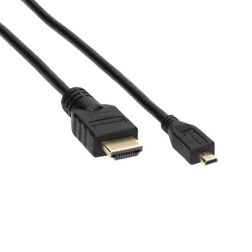 INECK® Câble Micro HDMI Mâle vers HDMI Mâle Supporte 3D Ethernet ARC pour GoPro HERO6 Black/ HERO5 Black, Asus T100/ Zenbook UX330UA, Lenovo Yoga 710 (2M)