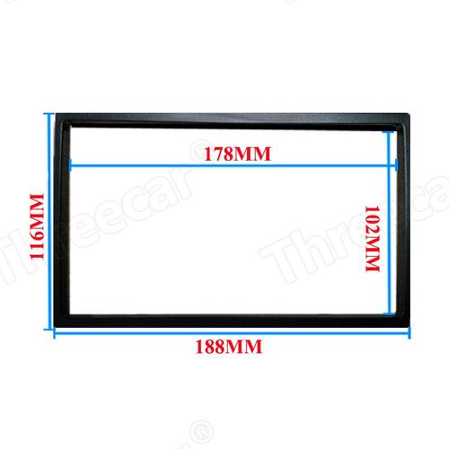 188x116MM - Panneau de façade de l'autoradio avec cadre DVD, Installation de garniture, Double Din, pour 7018B 7010B 8702 7023D 7010G 7018G