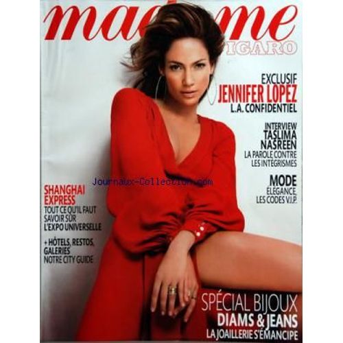 Madame Figaro / 30-04-2010 N°20449 : Jennifer Lopez (6p) Sophie Marceau (1p) Gaia Repossi (3p)