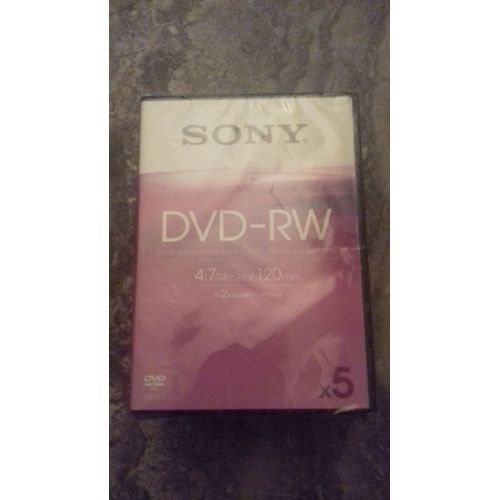 Sony 5DMW120AVD - 5 x DVD-RW - 4.7 Go 1x - 2x - boîtier pour DVD vidéo