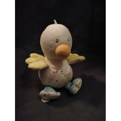 Peluche Poussin Sucre D'orge Pois Multicolore Canard Blanc