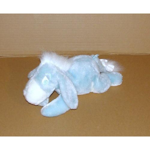 Bourriquet Bleu Pastel Couché 35 Cm Disney Peluche Doudou Ane Bourriquet Scintillant