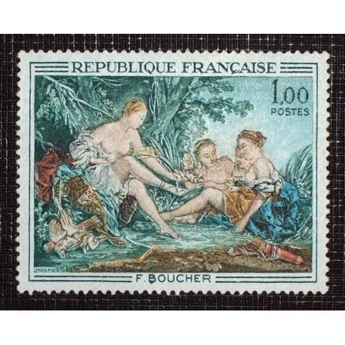 1652 Neuf Sans Charnière De 1970 - 1f « Tableau : Diane Au Retour De La Chasse, De Boucher »