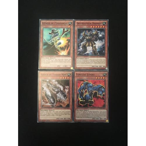 Foreur De Terrain Miné + Foreuse Jumbo + Attaque De L'épouvantail + Destructeur Dododo (Yu Gi Oh)