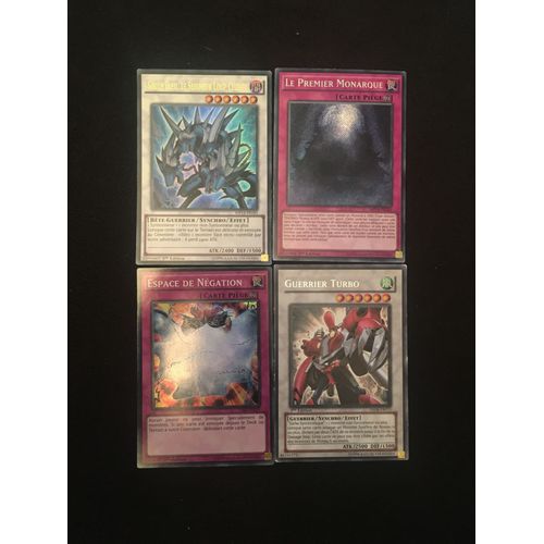 Espace De Négation + Le Premier Monarque + Sirius Bleu, Le Seigneur Loup Céleste + Guerrier Turbo (Yu Gi Oh)
