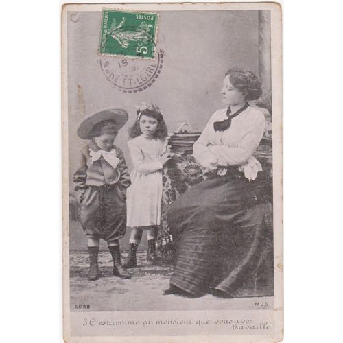 Cpa 5029 - 3. C'est Comme Ça Monsieur Que Vous Avez Travaillé - Timbrée, Oblitérée Et Correspondance Le 18 Mars 1908