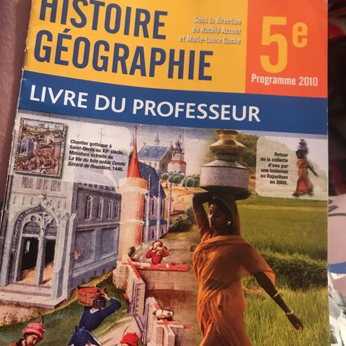 Histoire Geographie 5 Eme Programme 2010 Livre Du Proffesseur