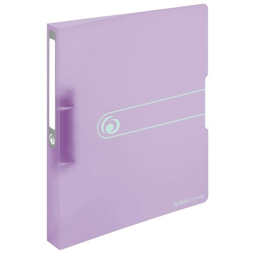 Herlitz Classeur 2 Anneaux 25 Mm Easy Orga To Go Pastel Dos De 38 Mm Lilas Transparent